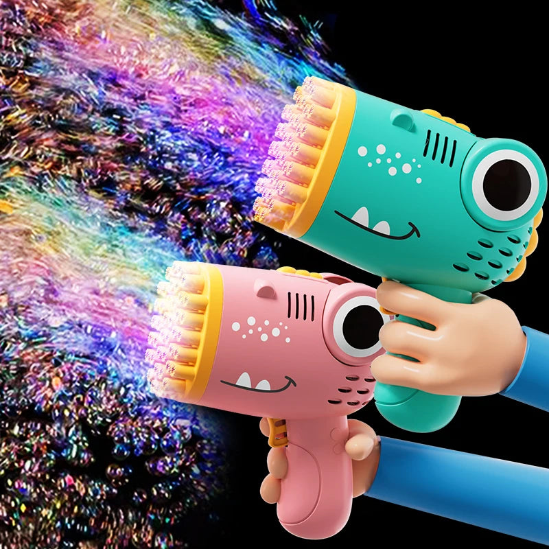 40 Bubbles Dinosaur Gun