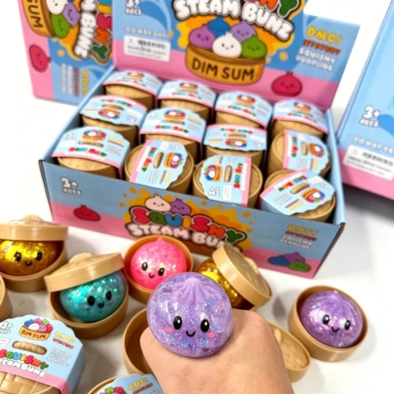 Glitter Dumpling Squishy with Box