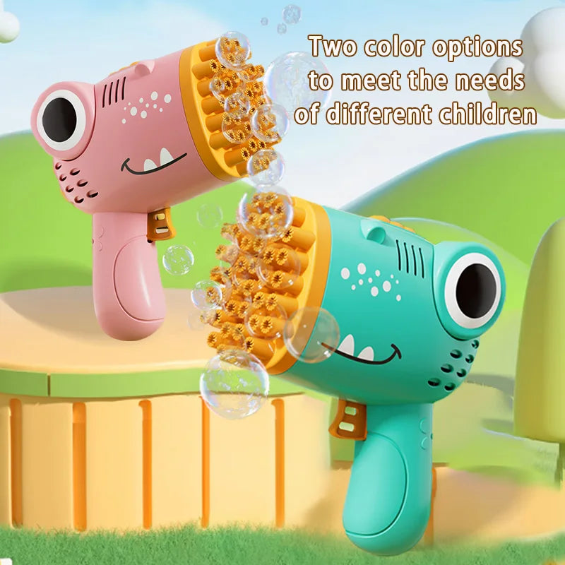 40 Bubbles Dinosaur Gun