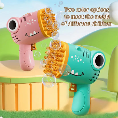 40 Bubbles Dinosaur Gun