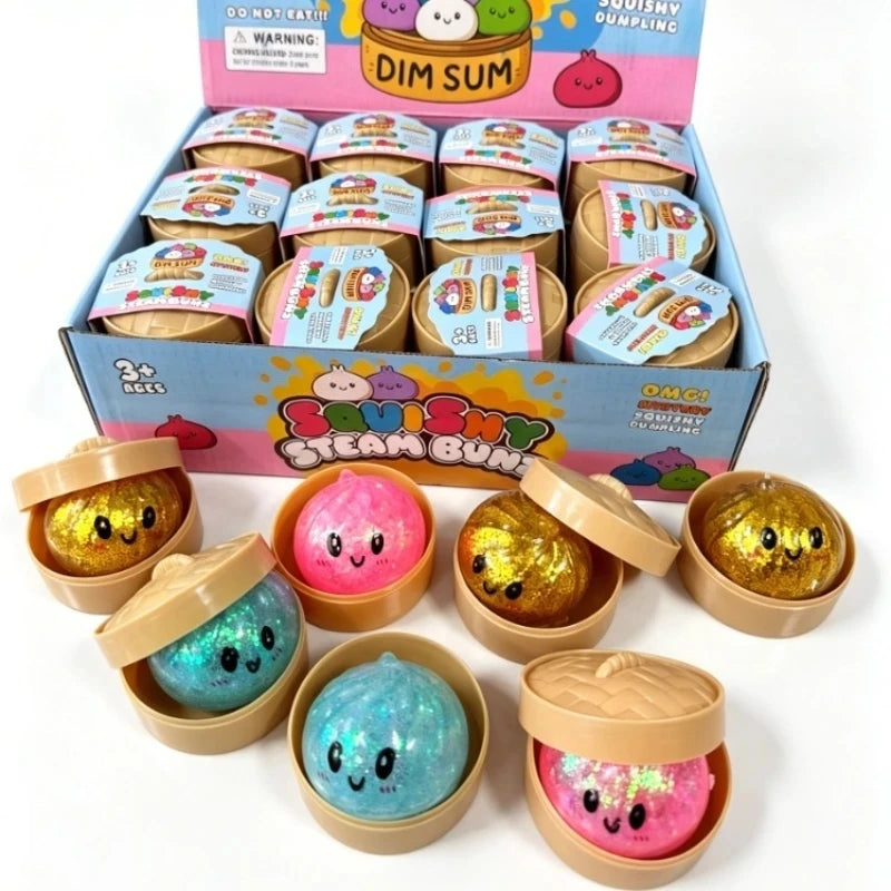 Glitter Dumpling Squishy with Box