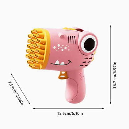 40 Bubbles Dinosaur Gun