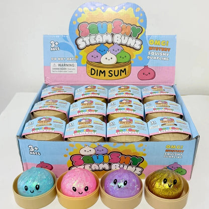 Glitter Dumpling Squishy with Box